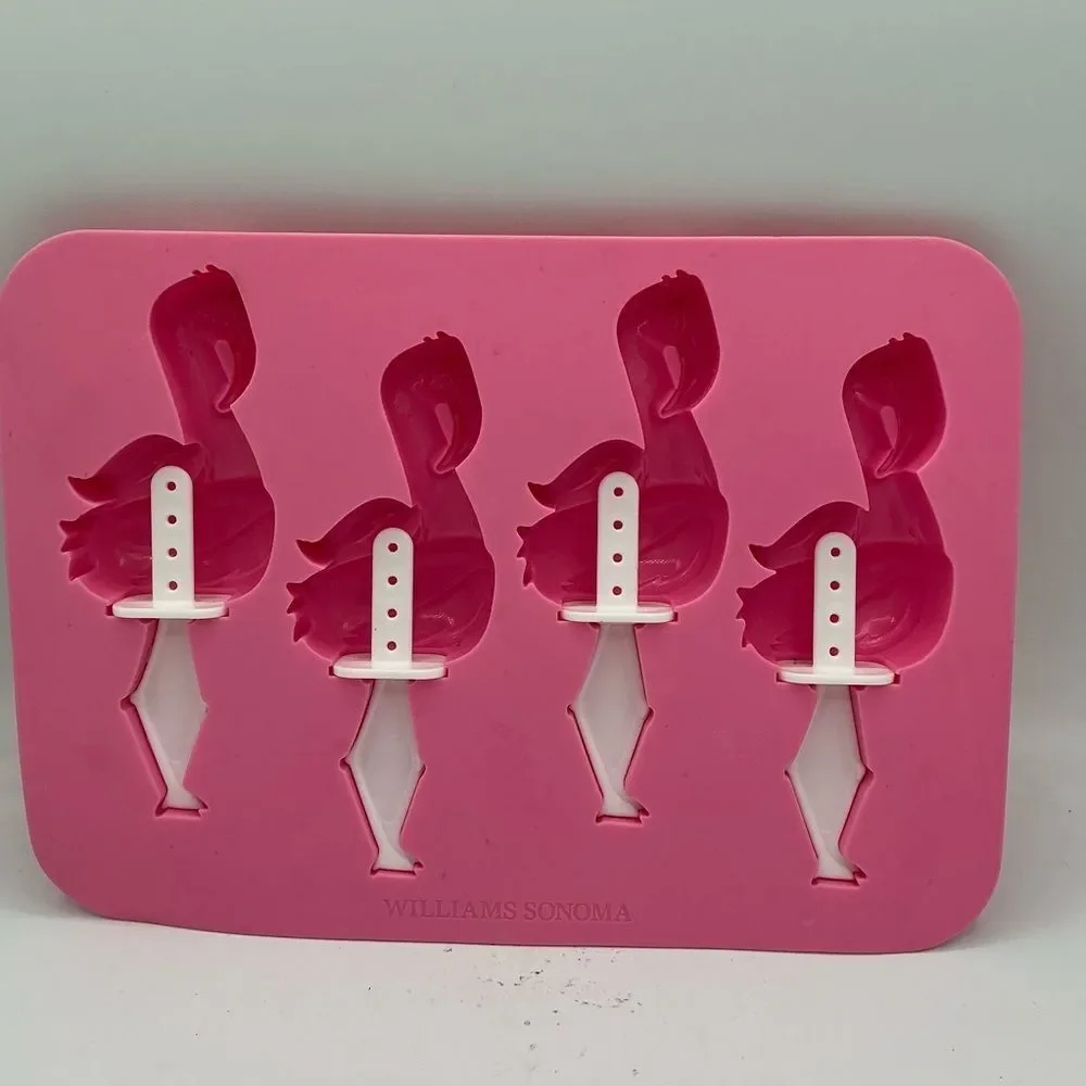 Williams Sonoma Pink Flamingo Ice Pop Mold